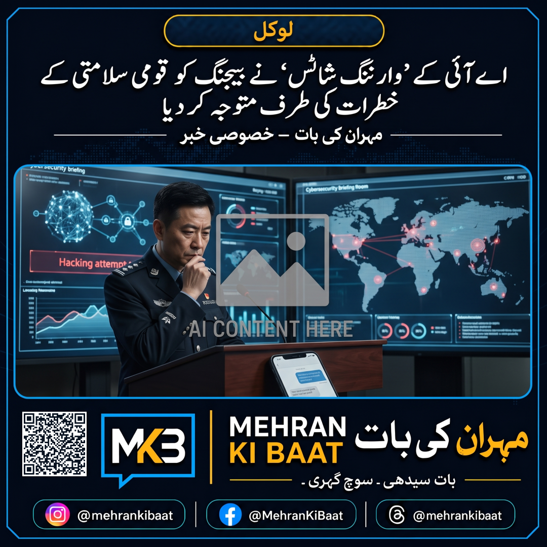 اے آئی کے ’وارننگ شاٹس‘ نے بیجنگ کو قومی سلامتی کے خطرات کی طرف متوجہ کر دیا